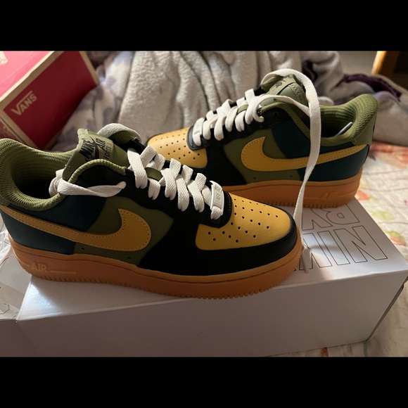 mustard yellow air force ones